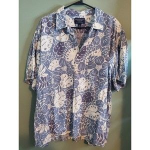 American Eagle Xl Mens Shirt Short Sleeve Button Down Collared Hawaiian Summer